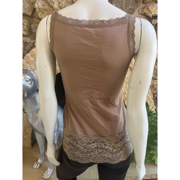 Sundance Brown Lace Tank Top Women’s Size Small - Picture 3 of 5